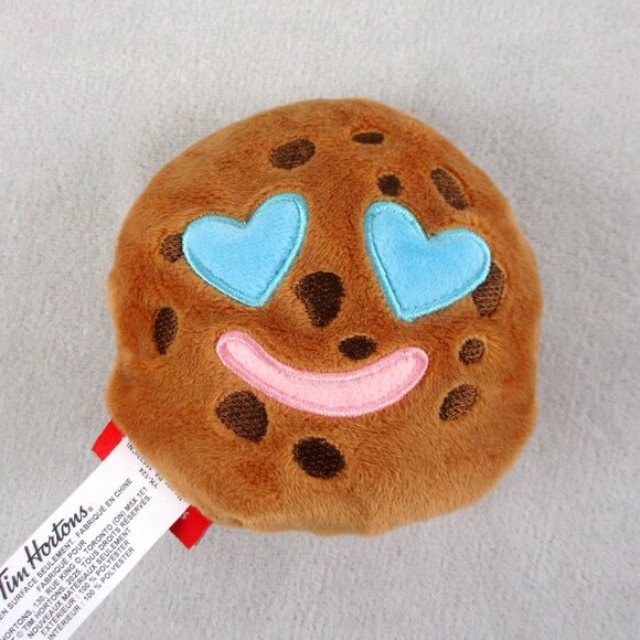Tim Hortons Smile Cookie Plush Chocolate Chip Reversible 4 Faces - Picture 3 of 7